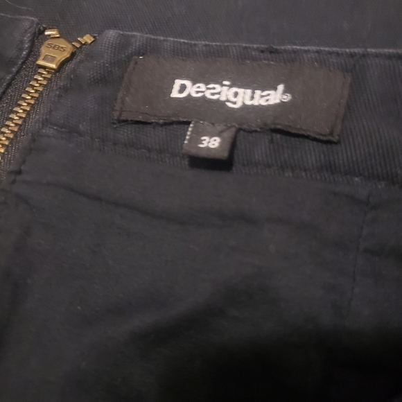 Desigual Black Denim Skirt - Picture 8 of 12